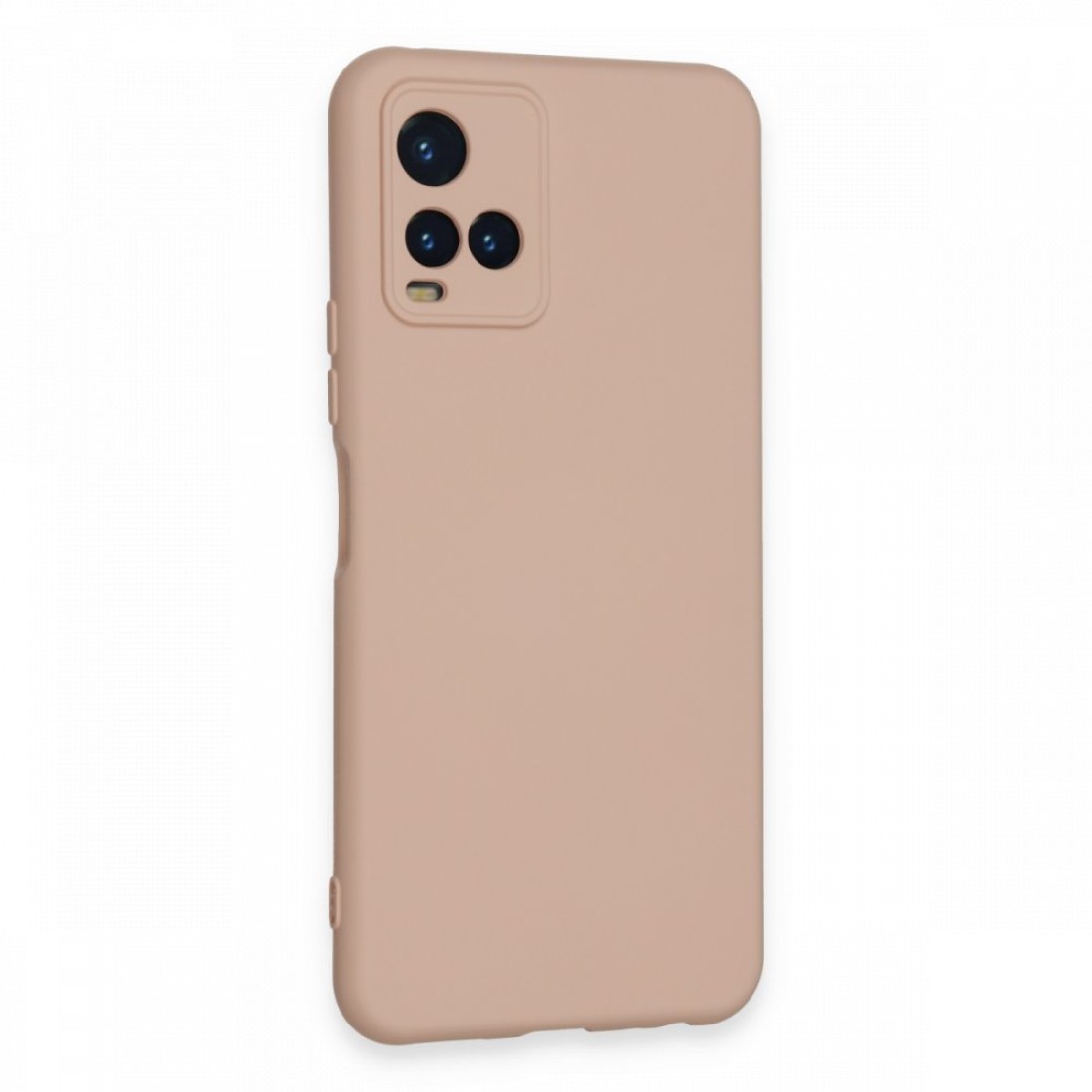  Vivo Y21S Kılıf Nano içi Kadife Silikon - Pudra