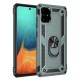  Samsung Galaxy A71 Kılıf Sofya Yüzüklü Silikon Kapak - Yeşil