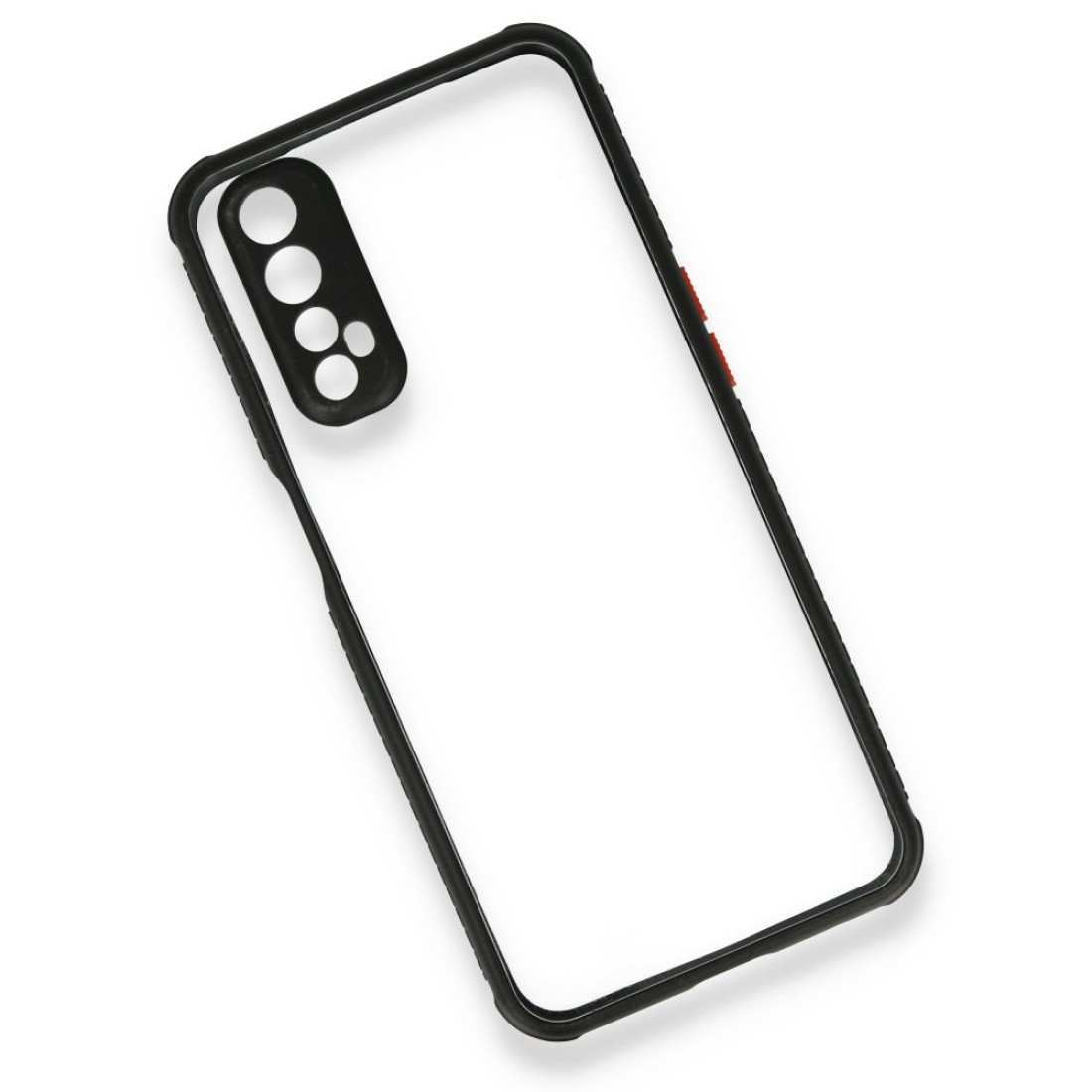 Realme 7 Kılıf Miami Şeffaf Silikon - Siyah Realme 7 Kılıf Miami Şeffaf Silikon - Siyah