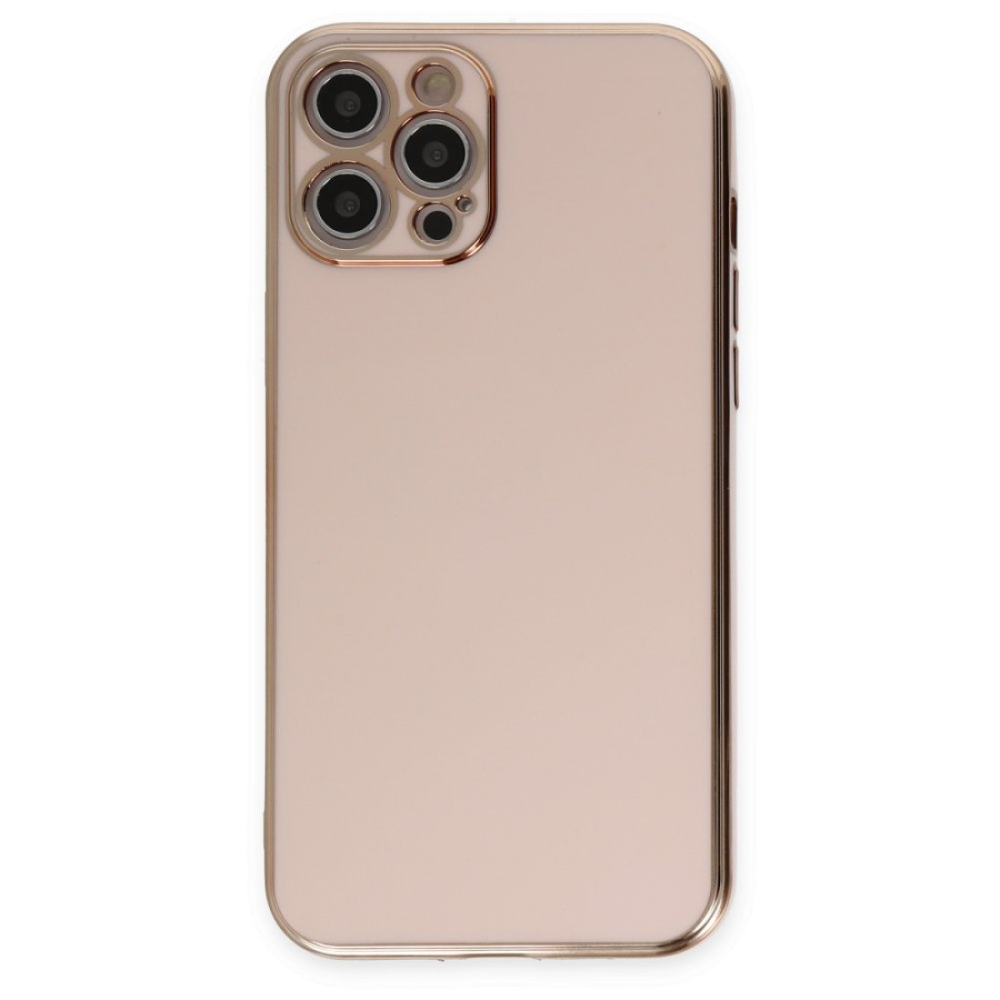  iPhone 12 Pro Kılıf Volet Silikon - Pembe