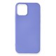 iPhone 12 Kılıf First Silikon - Mor