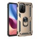  Xiaomi Redmi K40 Kılıf Sofya Yüzüklü Silikon Kapak - Gold