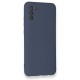  Samsung Galaxy A03S Kılıf Nano içi Kadife Silikon - Gri