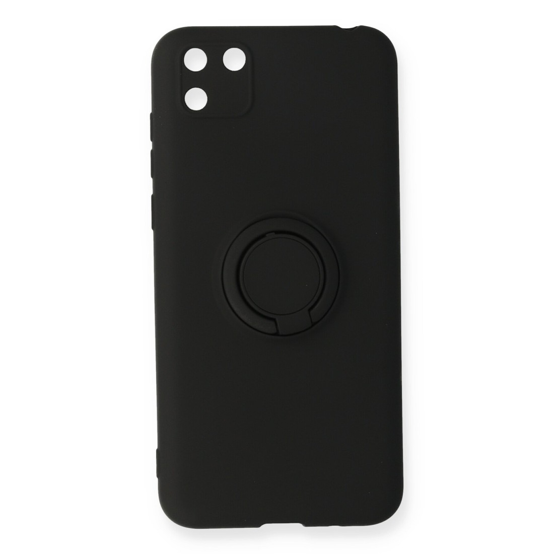  Huawei Y5P Kılıf Viktor Yüzüklü Silikon - Siyah