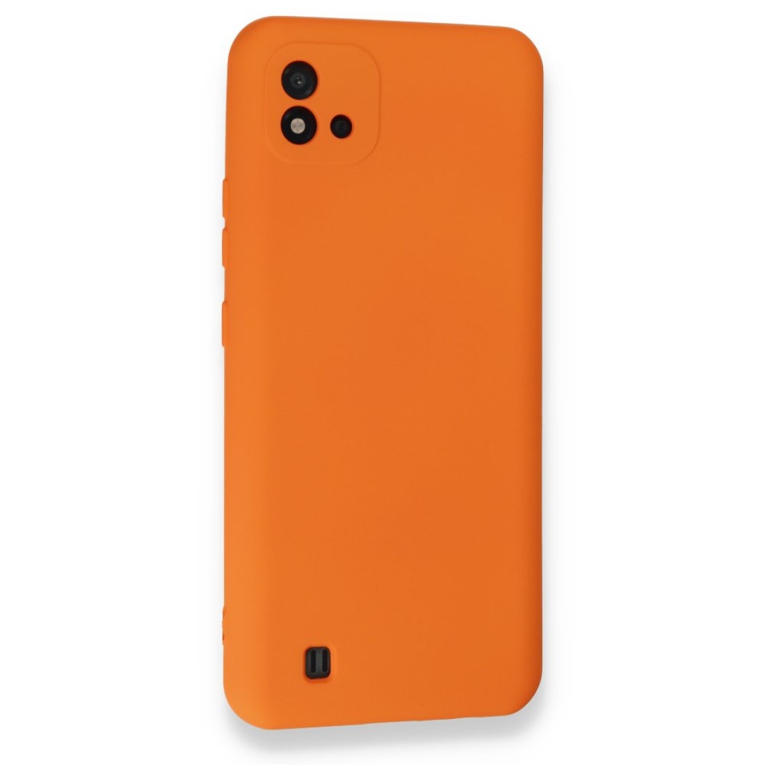  Realme C11 2021 Kılıf Nano içi Kadife Silikon - Turuncu