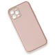iPhone 12 Pro Kılıf Coco Deri Silikon Kapak - Pembe iPhone 12 Pro Kılıf Coco Deri Silikon Kapak - Pembe