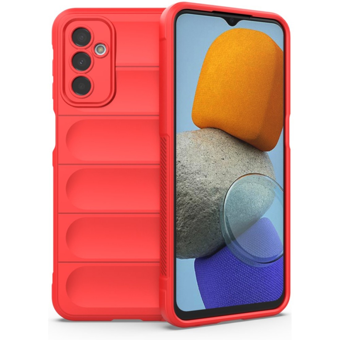  Samsung Galaxy M23 Kılıf Optimum Silikon - Kırmızı
