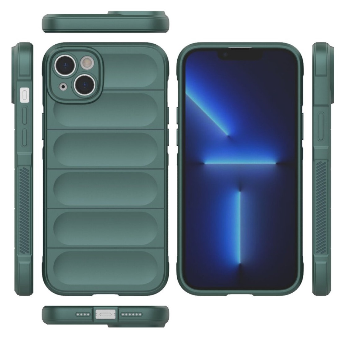  iPhone 15 Kılıf Optimum Silikon - Koyu Yeşil
