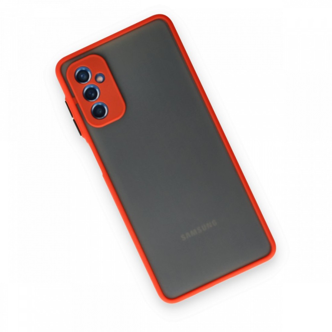  Samsung Galaxy M52 5G Kılıf Montreal Silikon Kapak - Kırmızı