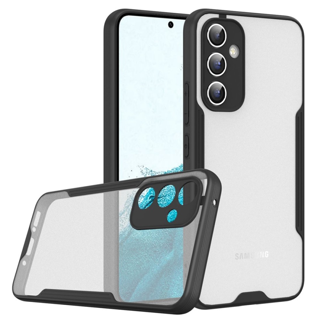  Samsung Galaxy A24 4G Kılıf Platin Silikon - Siyah