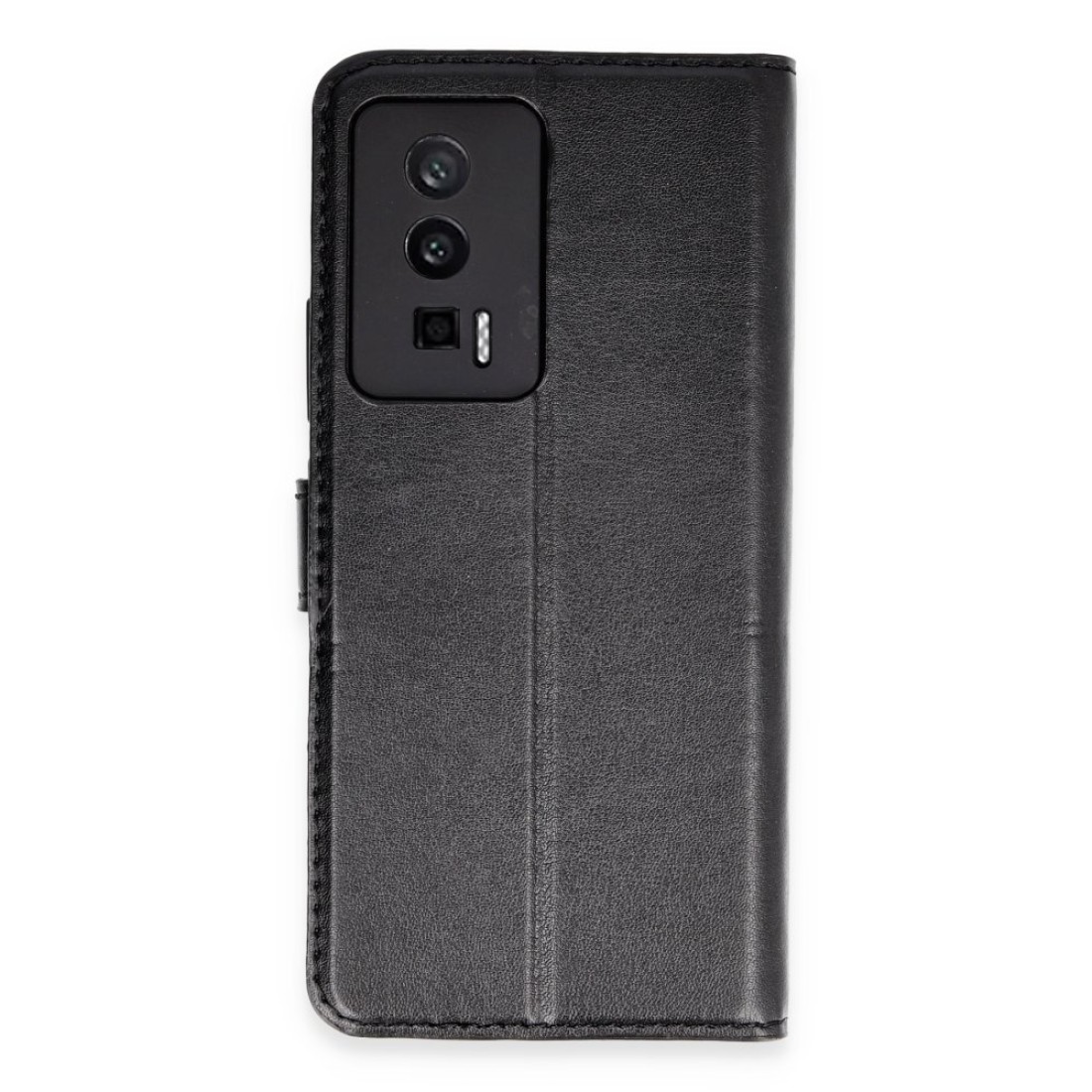  Xiaomi Poco F5 Pro Kılıf Trend S Plus Kapaklı Kılıf - Siyah