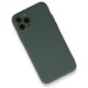 iPhone 11 Pro Kılıf Nano içi Kadife Silikon - Koyu Yeşil iPhone 11 Pro Kılıf Nano içi Kadife Silikon - Koyu Yeşil