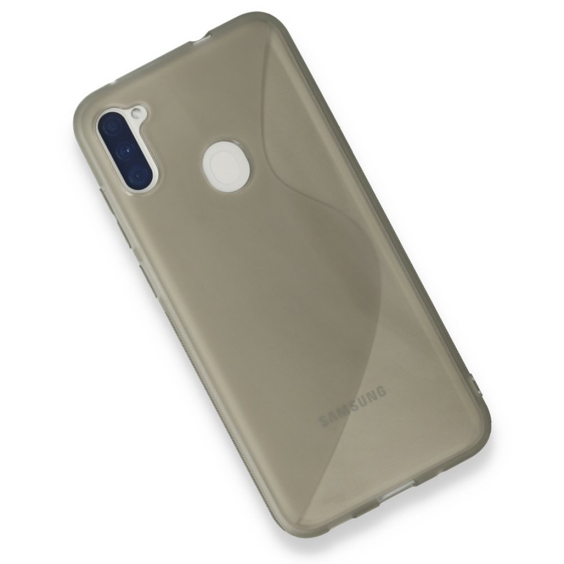  Samsung Galaxy M11 Kılıf S Silikon - Gri