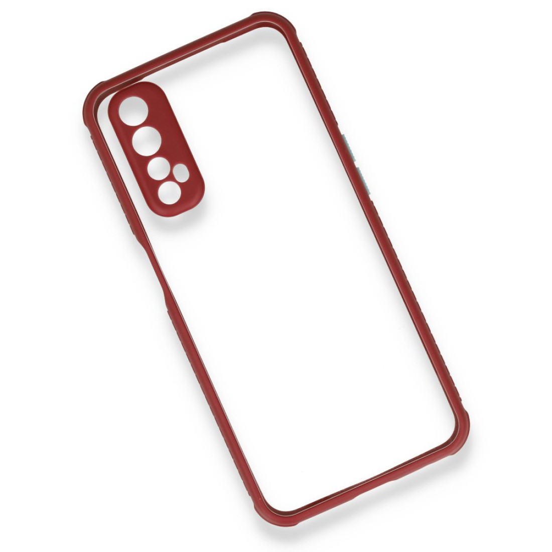 Realme 7 Kılıf Miami Şeffaf Silikon - Fuşya Realme 7 Kılıf Miami Şeffaf Silikon - Fuşya