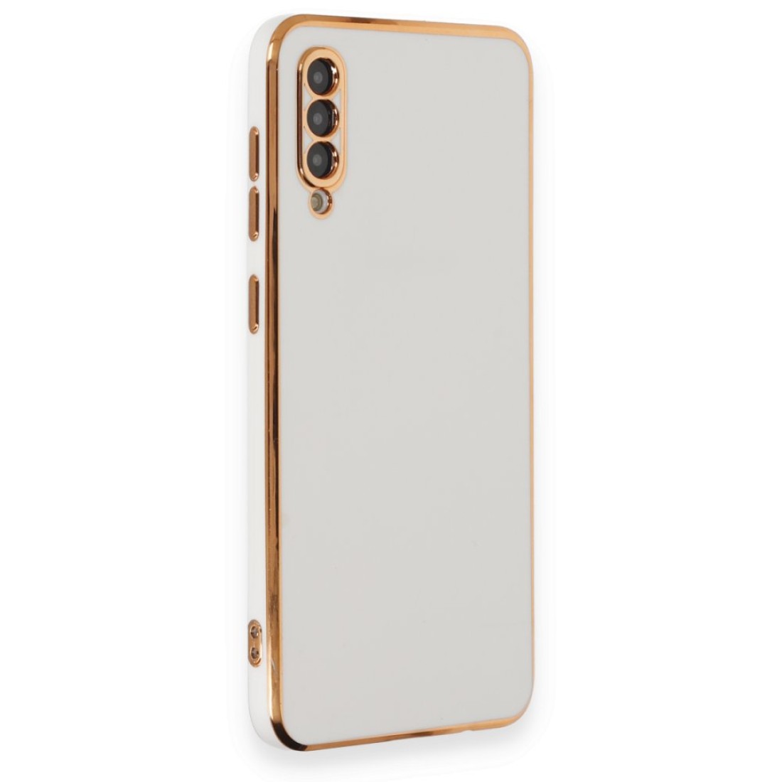  Samsung Galaxy A70 Kılıf Volet Silikon - Beyaz