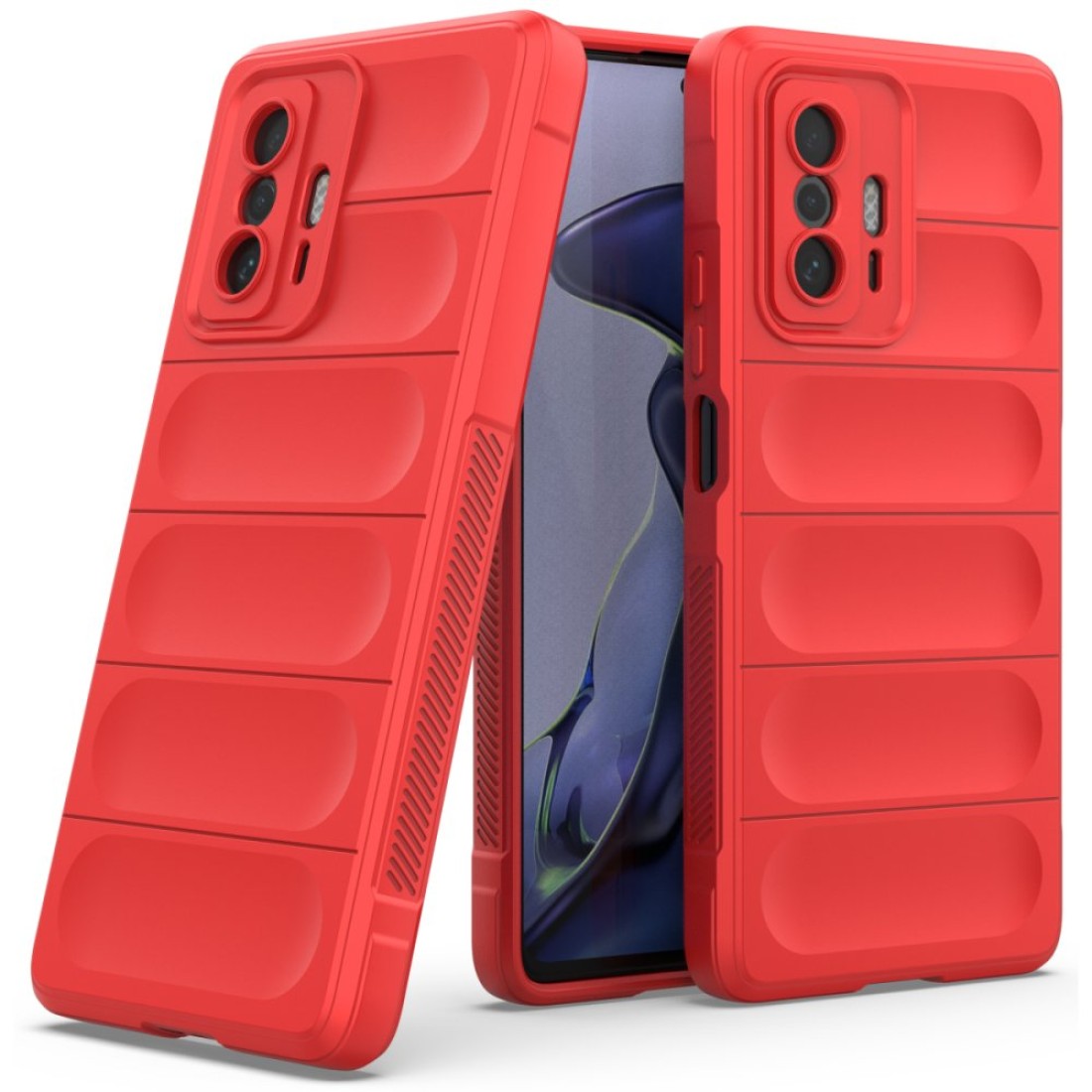  Xiaomi Mi 11T Kılıf Optimum Silikon - Kırmızı