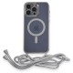iPhone 13 Pro Max Kılıf Divo Lazer Askılı Magsafe Kapak - Gümüş iPhone 13 Pro Max Kılıf Divo Lazer Askılı Magsafe Kapak - Gümüş