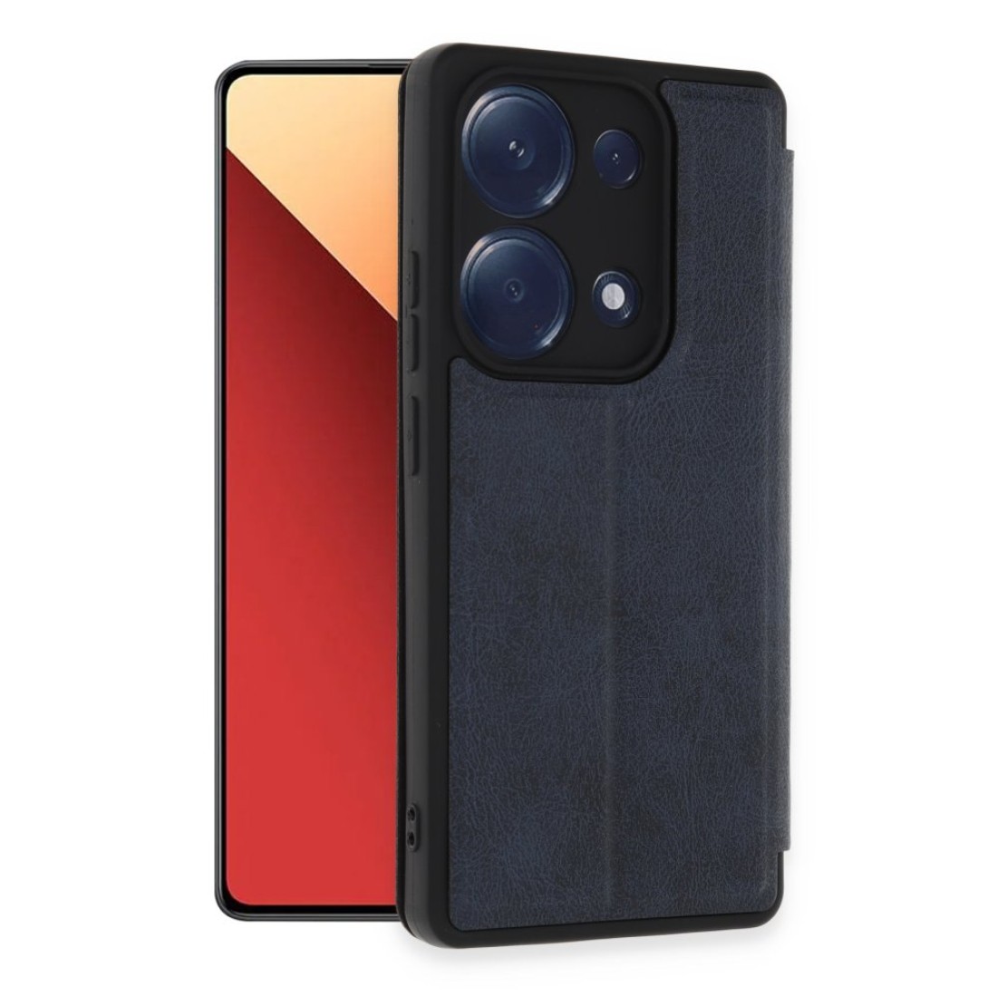  Xiaomi Poco M6 Pro 4G Kılıf Flip Cover - Lacivert