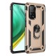  Xiaomi Mi 10T Pro Kılıf Sofya Yüzüklü Silikon Kapak - Gold