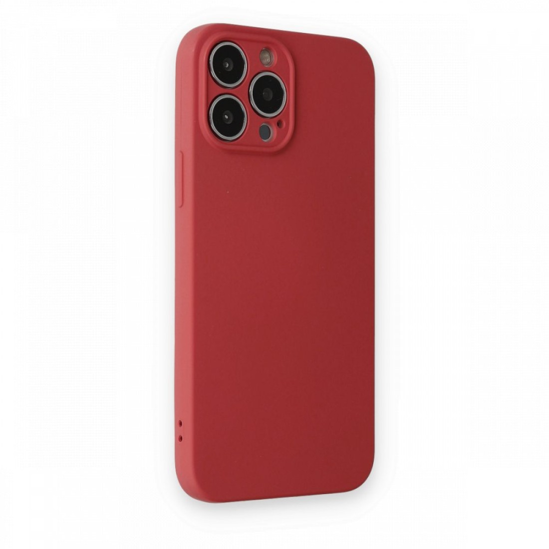 iPhone 13 Pro Max Kılıf Nano içi Kadife Silikon - Kiremit iPhone 13 Pro Max Kılıf Nano içi Kadife Silikon - Kiremit