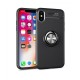  iPhone XS Kılıf Range Yüzüklü Silikon - Siyah