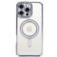  iPhone 16 Pro Kılıf Joke Simli Magneticsafe Kılıf - Mavi
