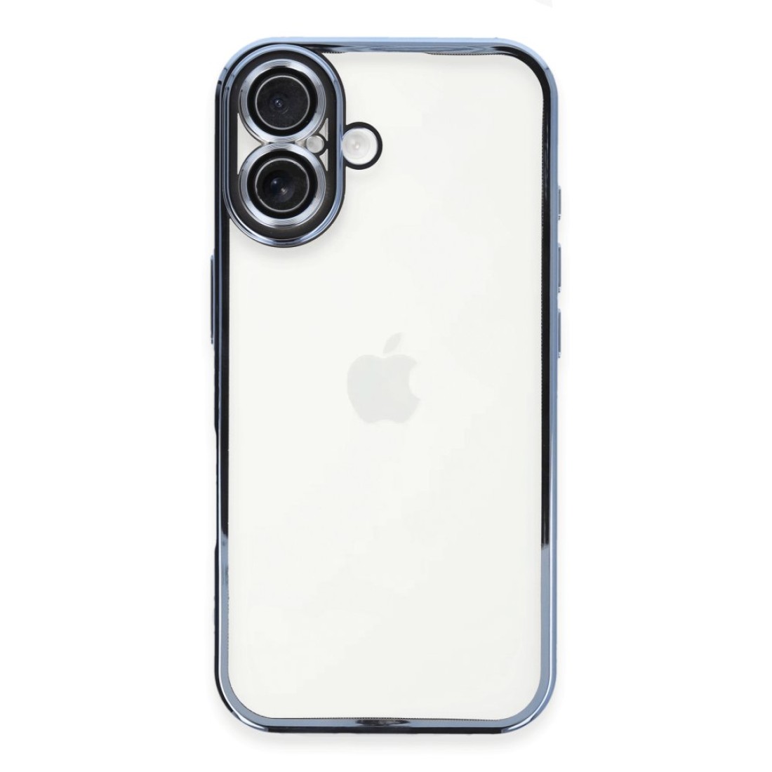  iPhone 16 Plus Kılıf Razer Lensli Silikon - Açık Mavi