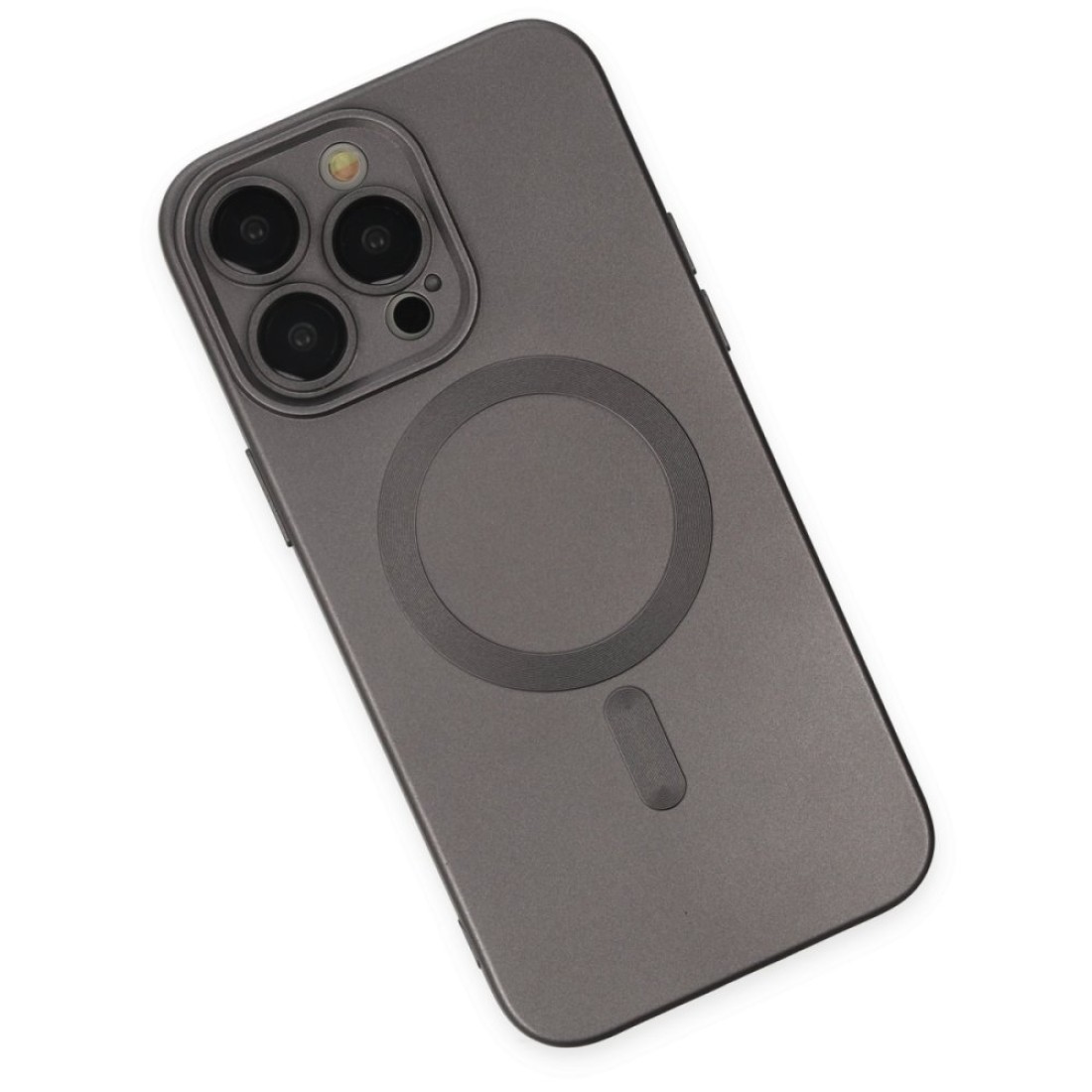  iPhone 14 Pro Kılıf Moshi Lens Magneticsafe Silikon - Füme
