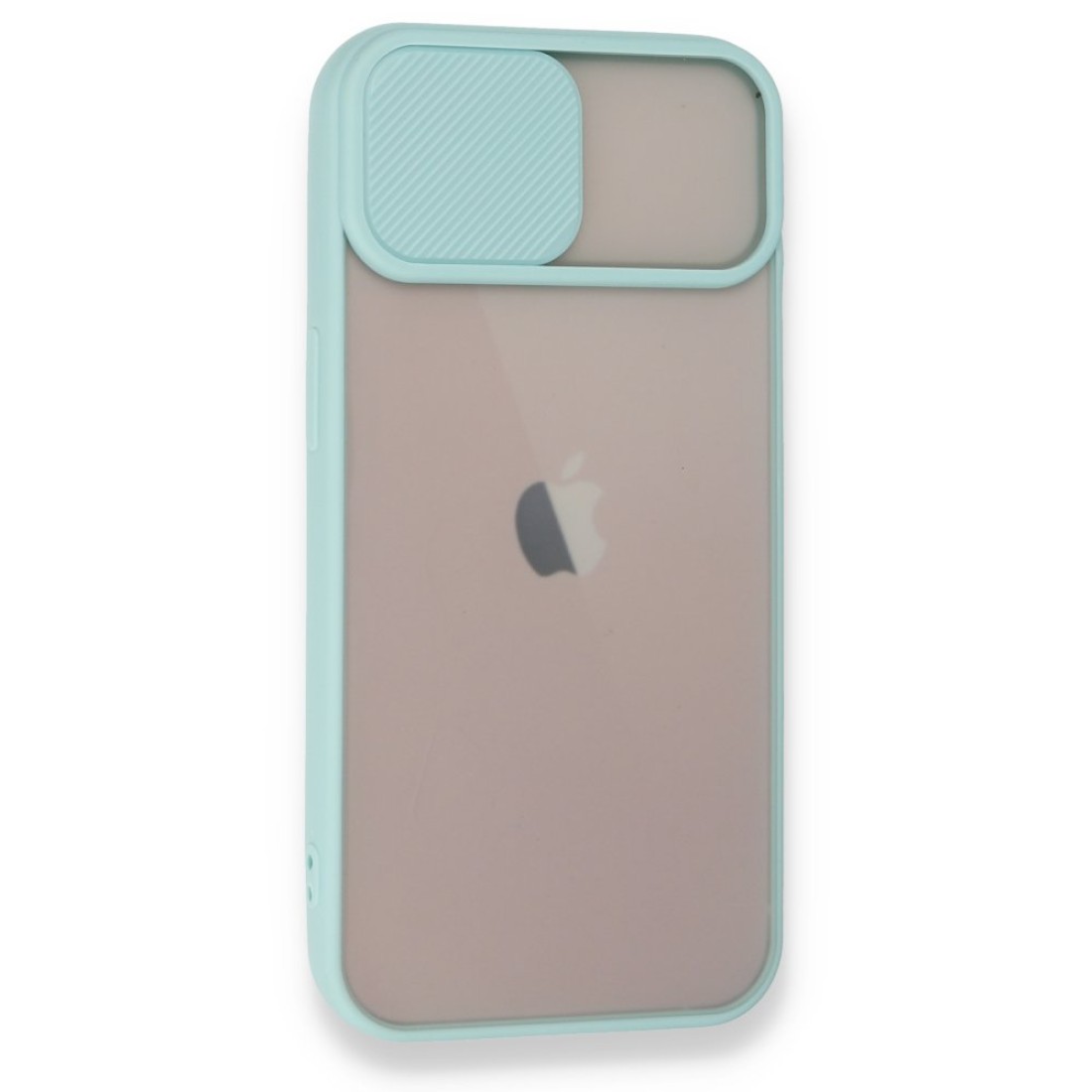 iPhone 13 Kılıf Palm Buzlu Kamera Sürgülü Silikon - Turkuaz iPhone 13 Kılıf Palm Buzlu Kamera Sürgülü Silikon - Turkuaz
