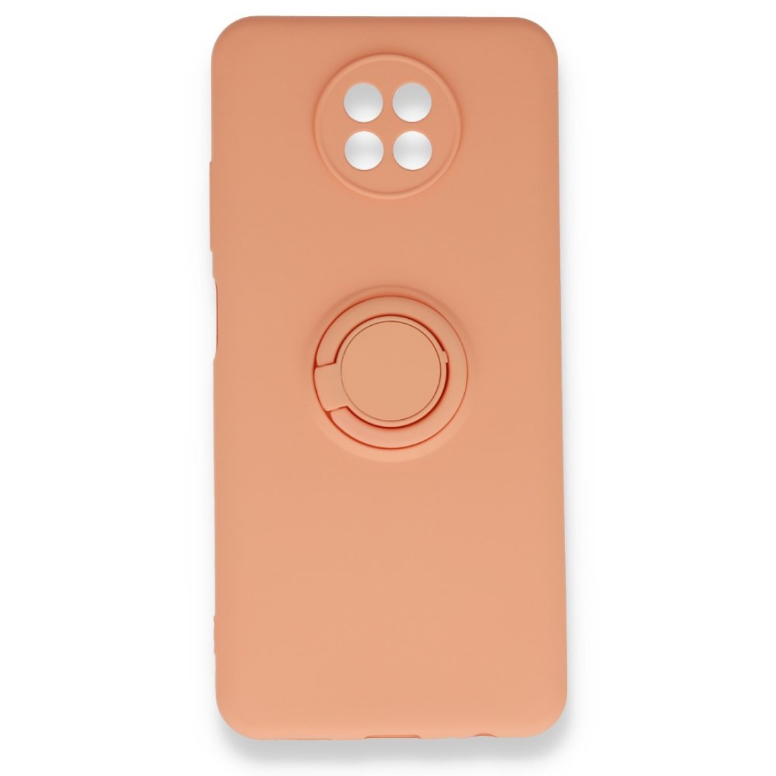  Xiaomi Redmi Note 9 5G Kılıf Viktor Yüzüklü Silikon - Pudra