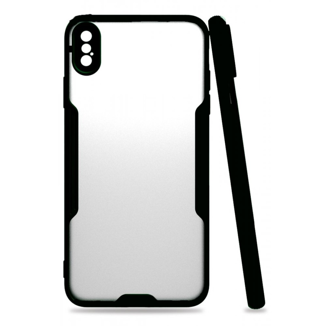  iPhone XS Max Kılıf Platin Silikon - Siyah