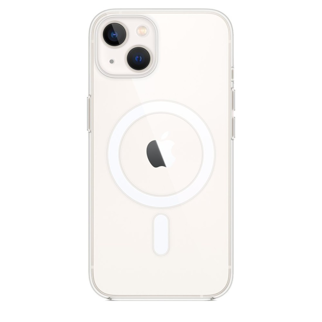  iPhone 14 Plus Kılıf Magneticsafe Şeffaf Silikon - Şeffaf