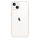  iPhone 14 Plus Kılıf Magneticsafe Şeffaf Silikon - Şeffaf