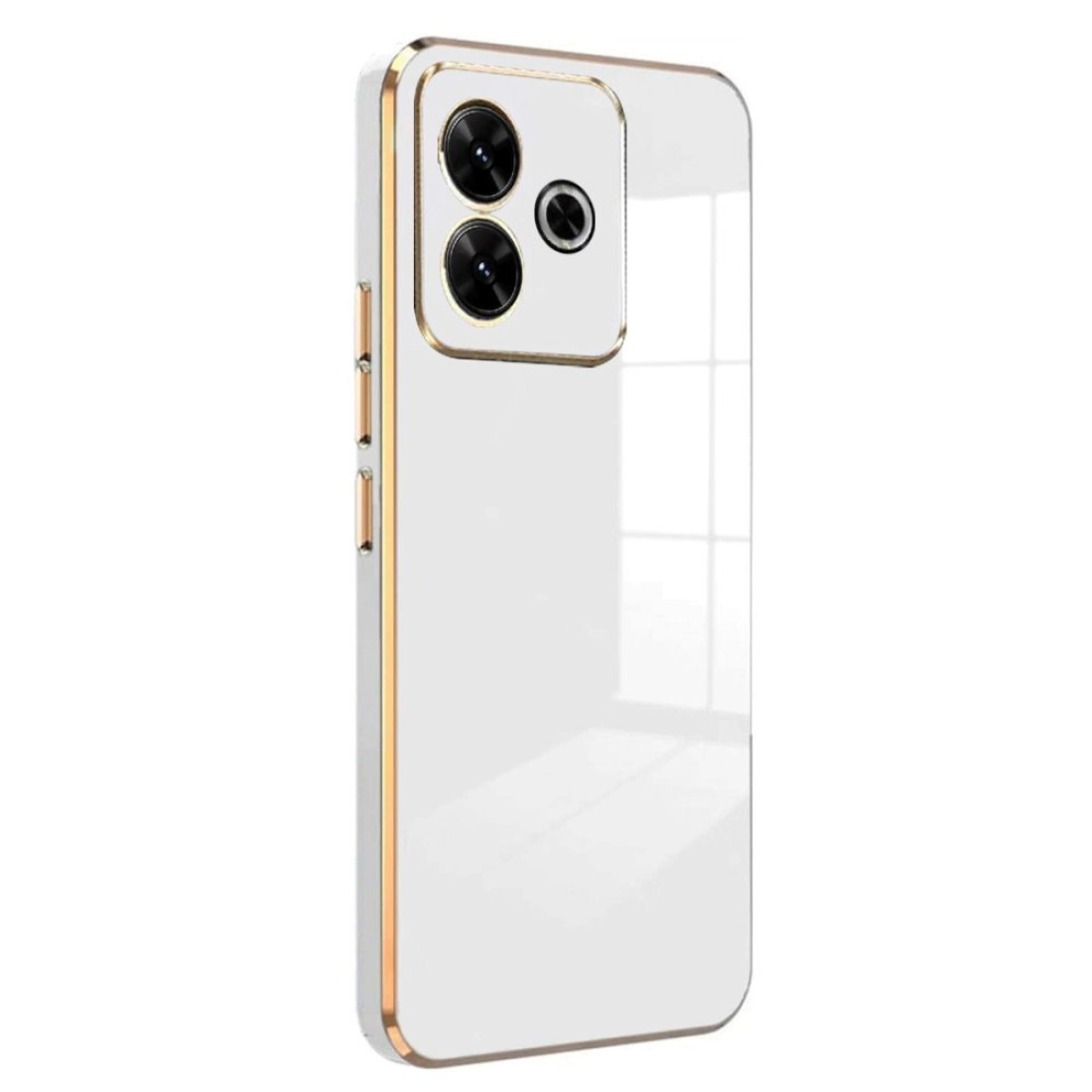  Xiaomi Redmi 13 4G Kılıf Volet Silikon - Beyaz