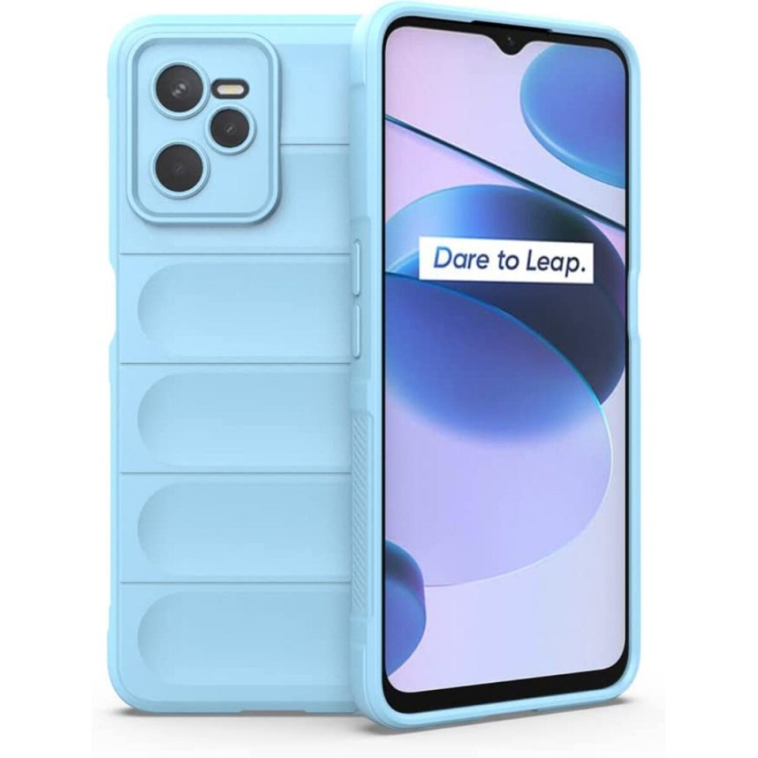  Realme C35 Kılıf Optimum Silikon - Sky Blue