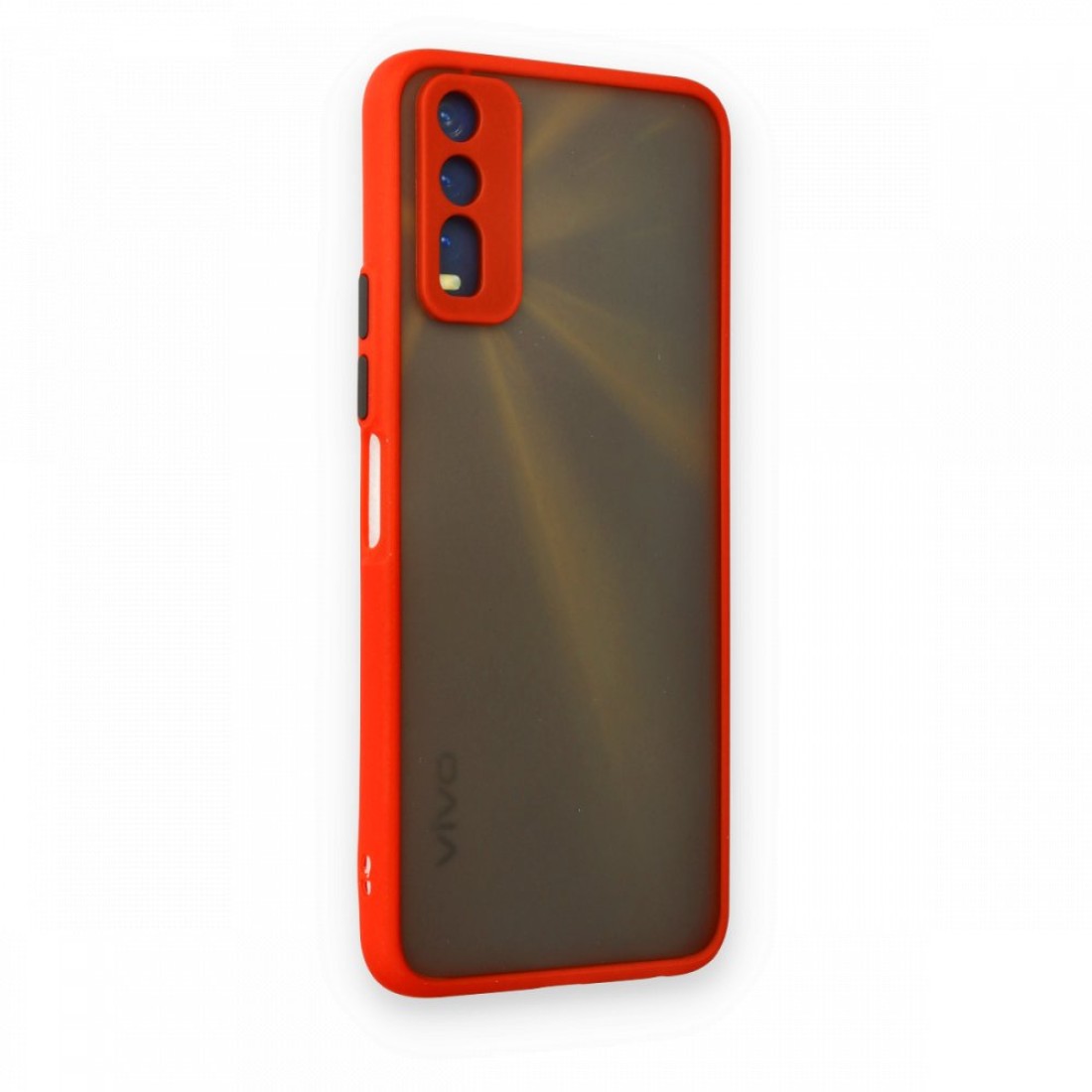 Vivo Y11S Kılıf Montreal Silikon Kapak - Kırmızı Vivo Y11S Kılıf Montreal Silikon Kapak - Kırmızı