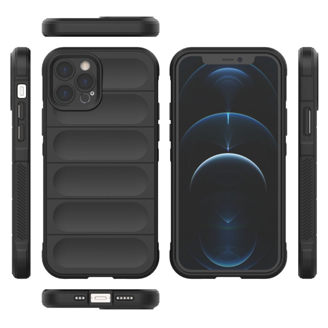 iPhone 12 Pro Kılıf Optimum Silikon - Siyah iPhone 12 Pro Kılıf Optimum Silikon - Siyah