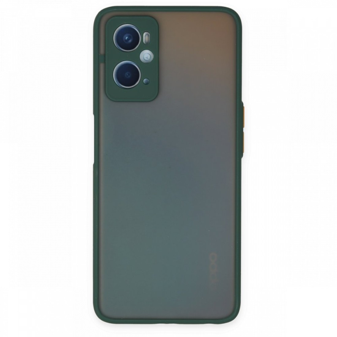  Oppo A96 Kılıf Montreal Silikon Kapak - Yeşil