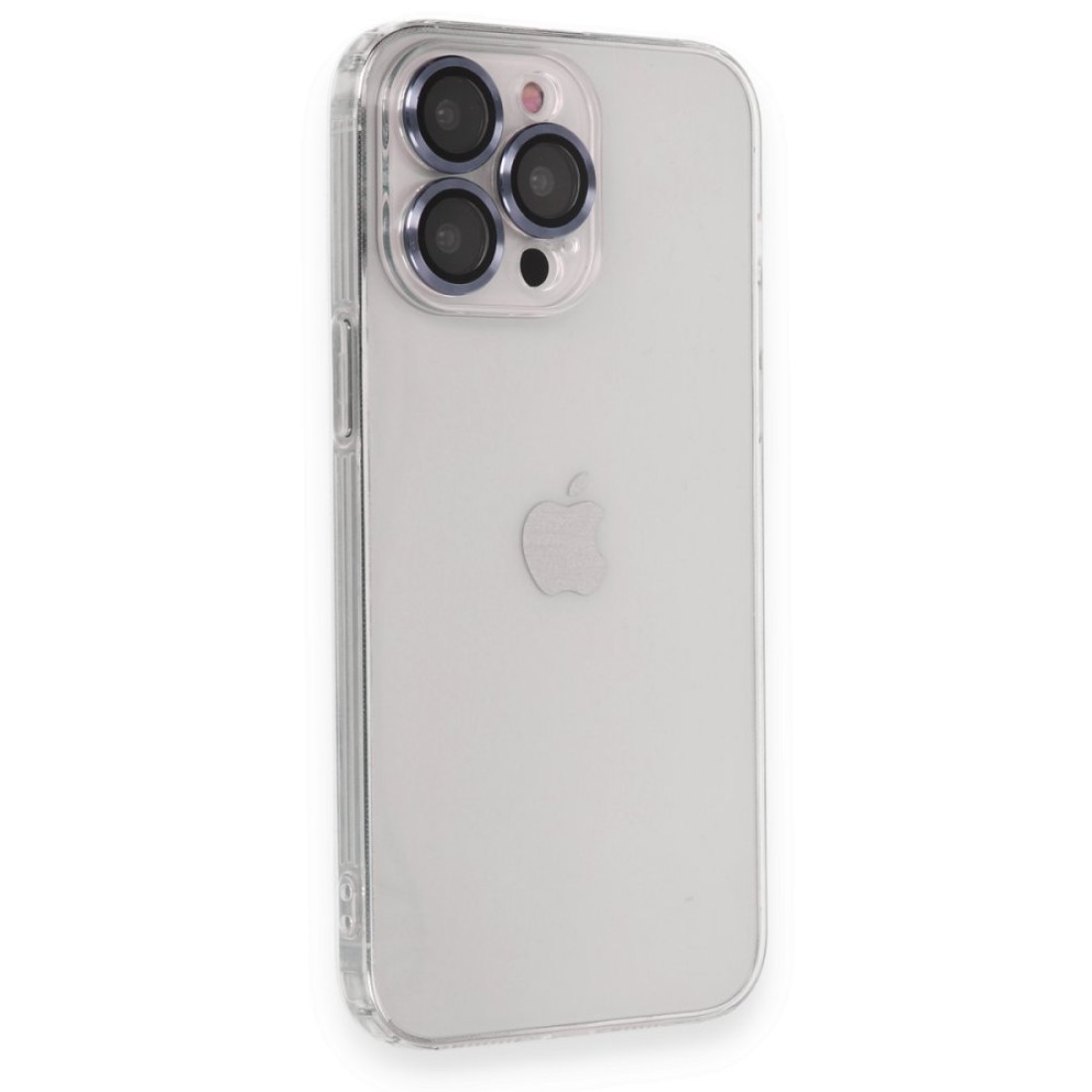  iPhone 13 Pro Max Kılıf Luko Lens Silikon - Sierra Blue