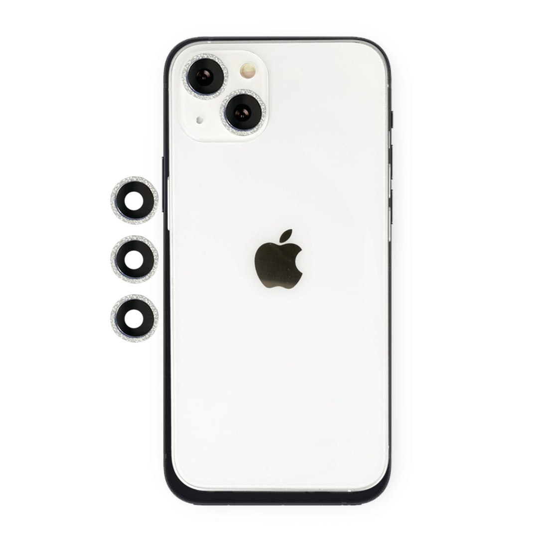  iPhone 13 Mini Shine Kamera Lens - Gümüş