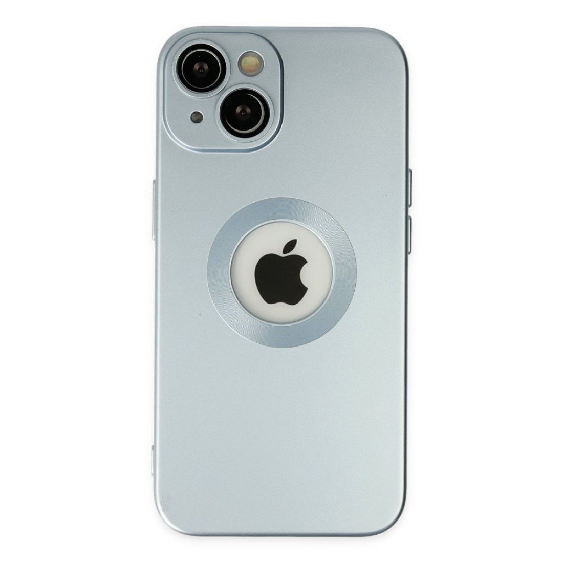  iPhone 14 Plus Kılıf Vamos Lens Silikon - Sierra Blue