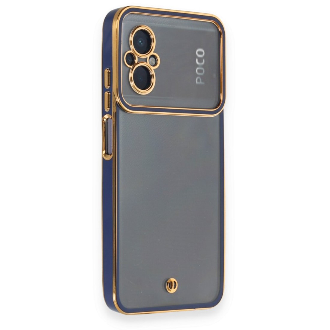  Xiaomi Poco M5 Kılıf Liva Lens Silikon - Mavi