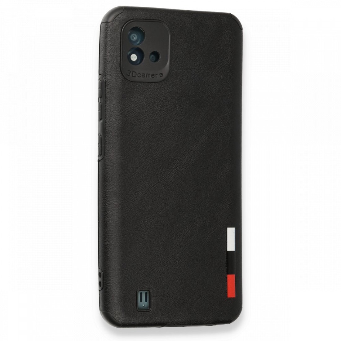  Realme C11 2021 Kılıf Loop Deri Silikon - Siyah