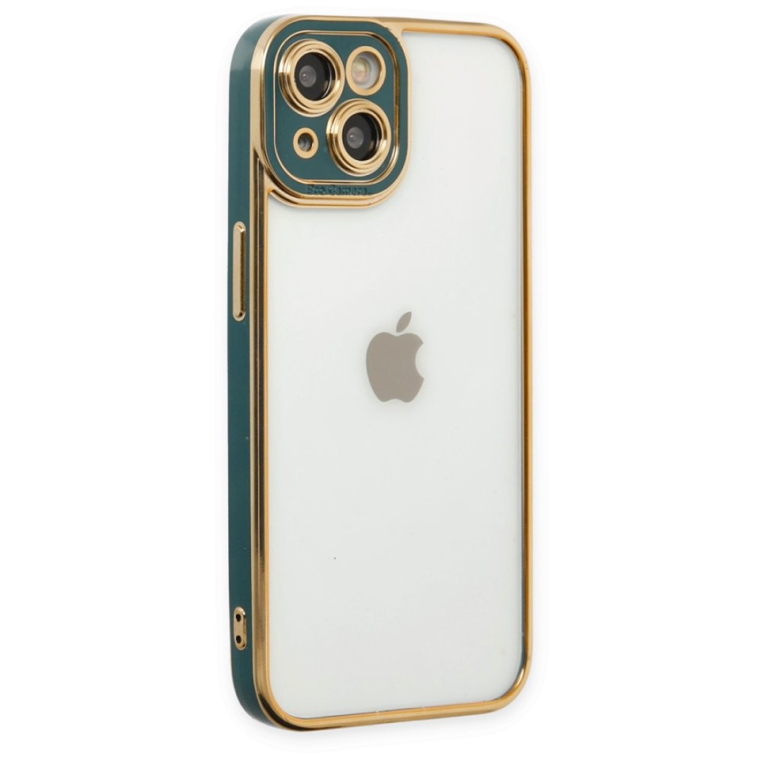  iPhone 14 Plus Kılıf Liva Lens Silikon - Yeşil