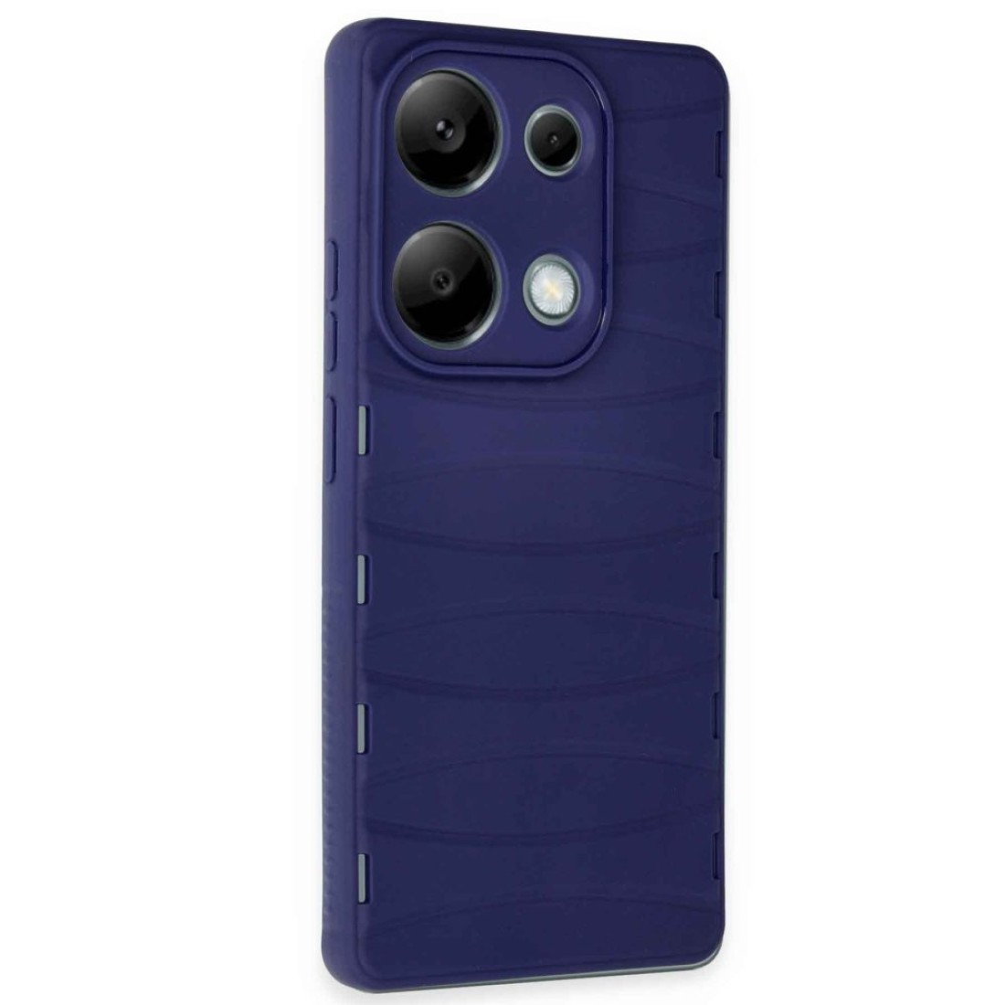  Xiaomi Poco M6 Pro 4G Kılıf Bibercas Silikon Kapak - Lacivert