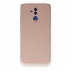  Huawei Mate 20 Lite Kılıf Nano içi Kadife Silikon - Pudra