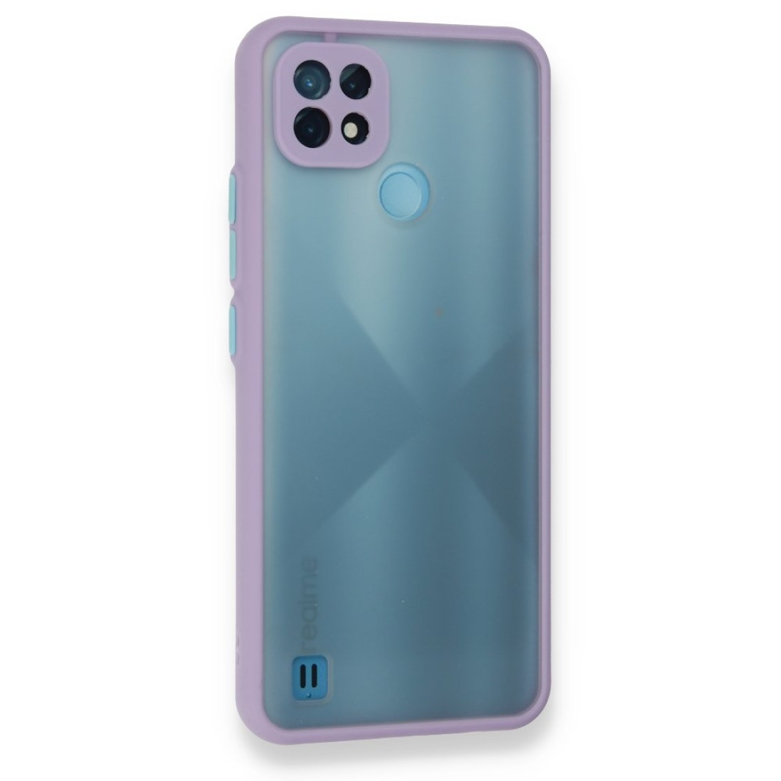  Realme C21 Kılıf Montreal Silikon Kapak - Mor