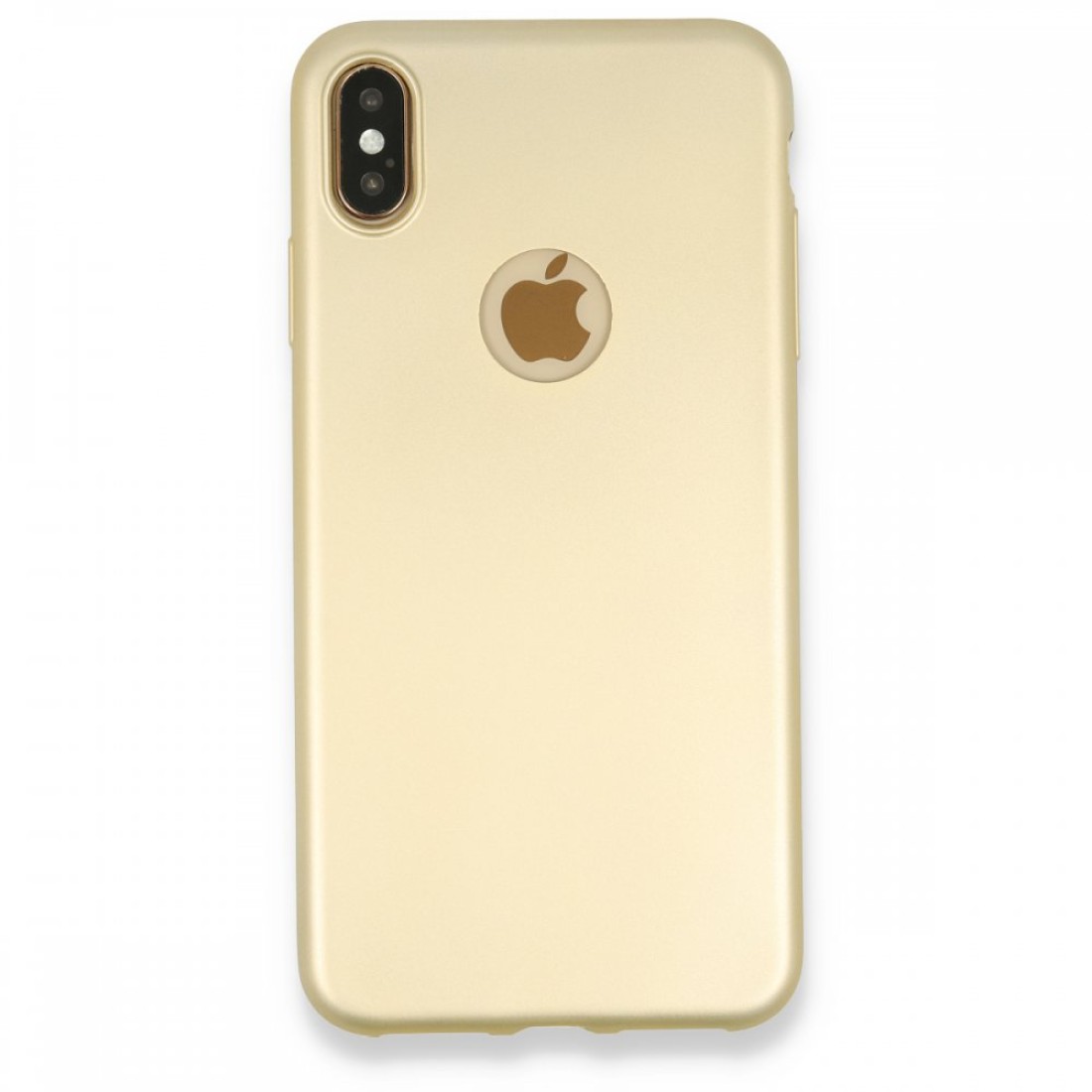  iPhone XS Max Kılıf First Silikon - Gold