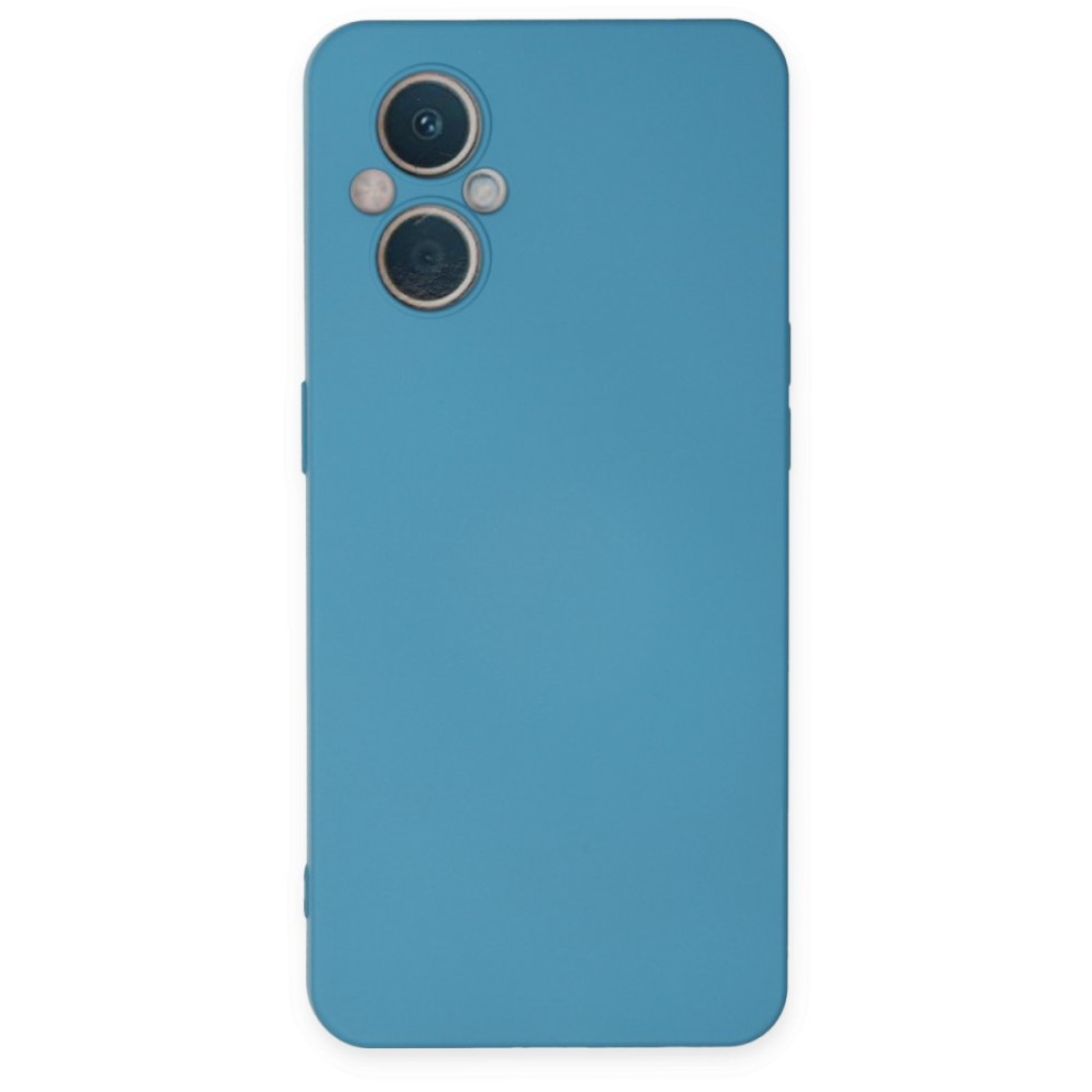  Oppo Reno 8 Lite Kılıf Nano içi Kadife Silikon - Mavi