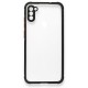  Samsung Galaxy M11 Kılıf Miami Şeffaf Silikon - Siyah